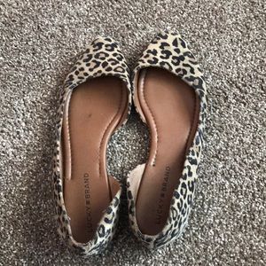 Lucky Brand cheetah print flats